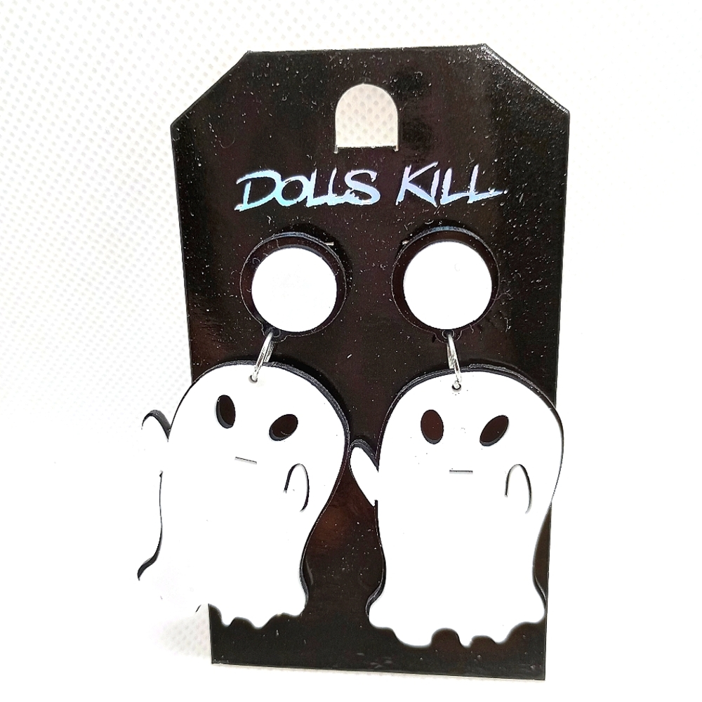 Ghost Statement Post Earrings